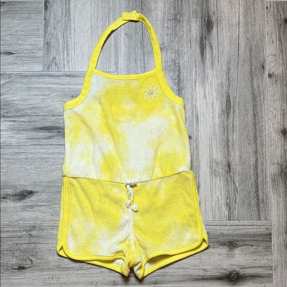 Epic Threads Yellow and White Romper 3T